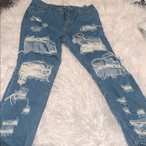 Boyfriend jeans medium wash blue